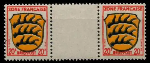 FRANZ. ZONE ALLG. AUSG. Nr 8ayZW postfrisch ZW-STEG PAA 7C1FDE