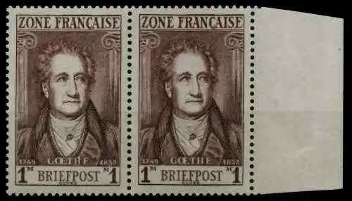 FRANZ. ZONE ALLG. AUSG. Nr 11 postfrisch WAAGR PAAR 7C205E