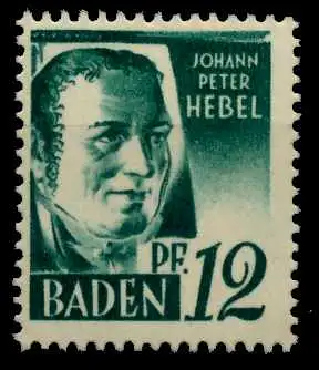 FZ BADEN 1. AUSGABE SPEZIALISIERT Nr 4vvII postfrisch 7B7D0A