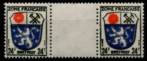 FRANZ. ZONE ALLG. AUSG. Nr 9ayZW postfrisch ZW-STEG PAA 7C20FE