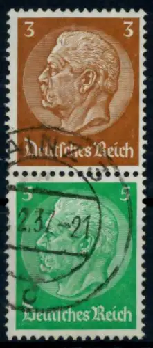 D-REICH ZUSAMMENDRUCK Nr S127 zentrisch gestempelt SENKR PAA 7C22B6