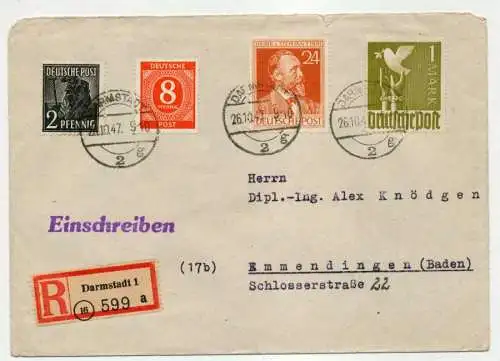 ALL.BES.GEM.AUSG Nr DIVERSE EINSCHREIBEN BRIEF 7C2682