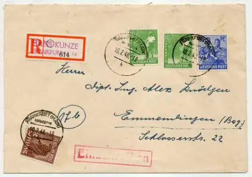 ALL.BES.GEM.AUSG Nr DIVERSE EINSCHREIBEN BRIEF 7C268E