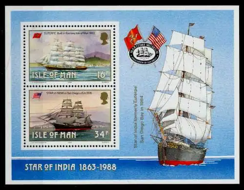 ISLE OF MAN Block 10 postfrisch S0094AE