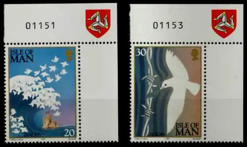 ISLE OF MAN Nr 627-628 postfrisch ECKE-ORE 7C7B0A