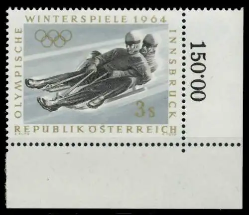 ÖSTERREICH 1963 Nr 1141 postfrisch ECKE-URE 7CDDC6