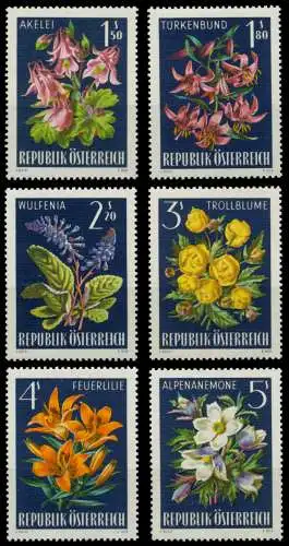 ÖSTERREICH 1966 Nr 1209-1214 postfrisch S57A366