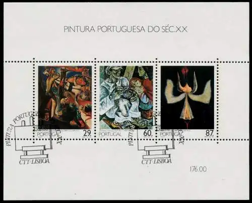 PORTUGAL Block 63 zentrisch gestempelt 7DC312