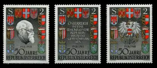 ÖSTERREICH 1968 Nr 1273-1275 postfrisch S57FA52