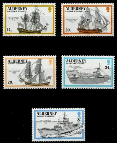 ALDERNEY Nr 43-47 postfrisch S00B09A