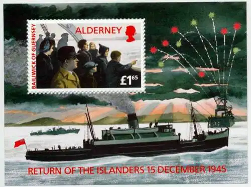 ALDERNEY Block 01 postfrisch S00B06A