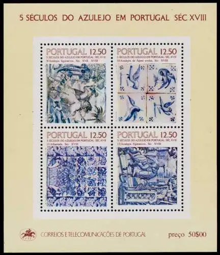 PORTUGAL Block 42 postfrisch S00D2F2
