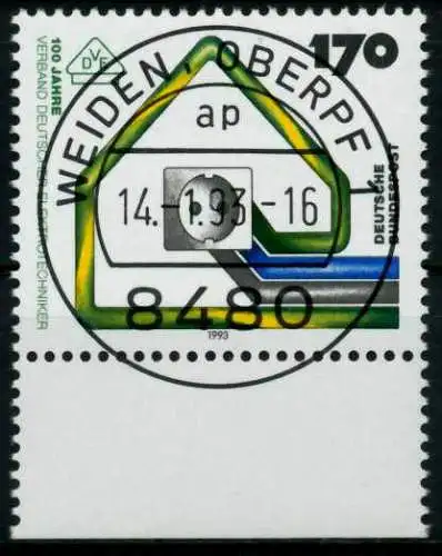 BRD 1993 Nr 1648 gestempelt 7DBD3A