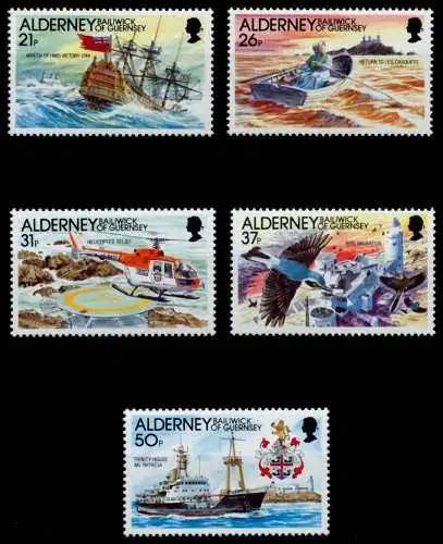 ALDERNEY Nr 49-53 postfrisch S00B1B2