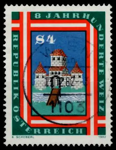 ÖSTERREICH 1982 Nr 1709 gestempelt 7D231E