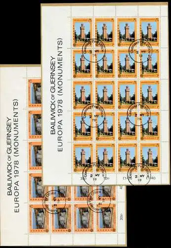 GUERNSEY Nr 161-162 zentrisch gestempelt 7D5C56