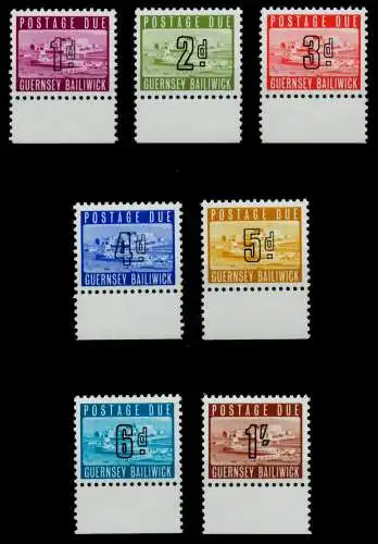 GUERNSEY PORTO Nr 1-7 postfrisch URA 7D5E9E