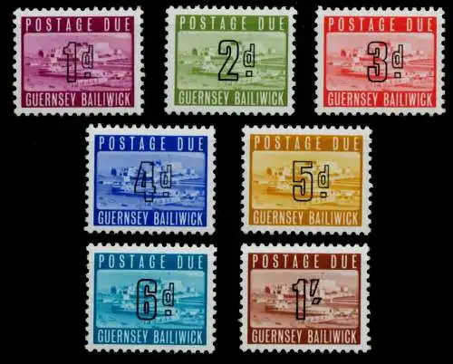 GUERNSEY PORTO Nr 1-7 postfrisch 7D5F96