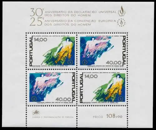 PORTUGAL Block 24 postfrisch S58A3DA