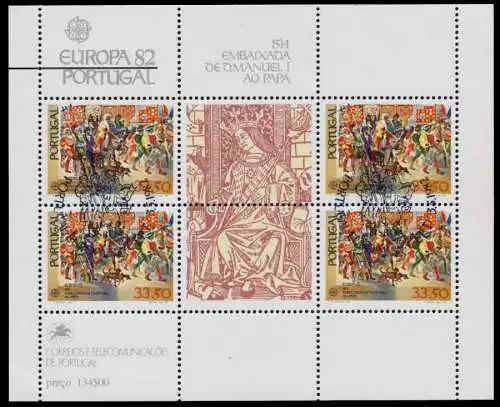 PORTUGAL Block 35 ESST zentrisch gestempelt 7DC172