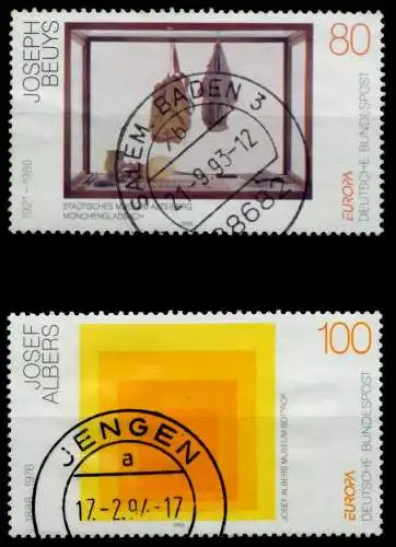 BRD BUND 1993 Nr 1673-1674 zentrisch gestempelt 7DBEEA