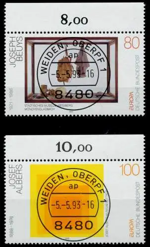 BRD BUND 1993 Nr 1673-1674 zentrisch gestempelt ORA 7DBEA6