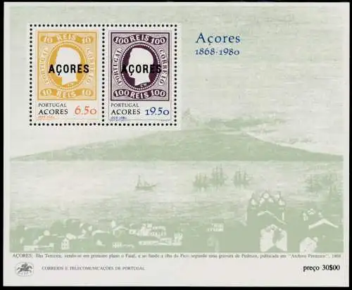 AZOREN Block 1 postfrisch S00E006