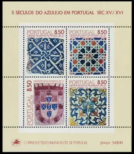 PORTUGAL Block 33 postfrisch 7DC20E