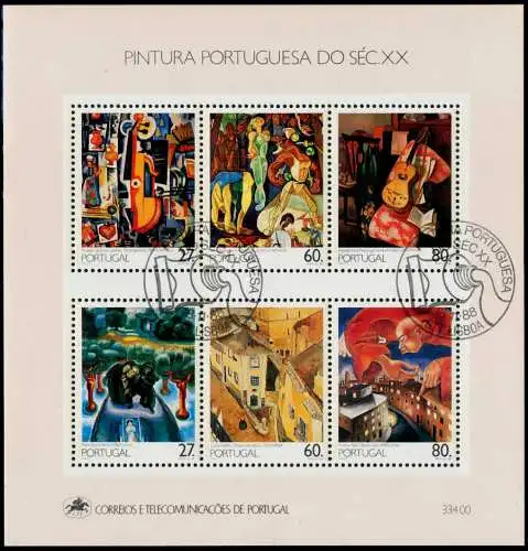 PORTUGAL Block 62 zentrisch gestempelt 7DC24A