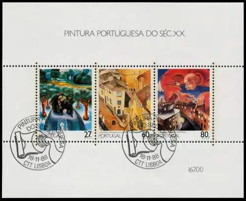 PORTUGAL Block 61 zentrisch gestempelt 7DC2E2