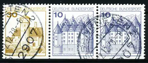 BRD ZUSAMMENDRUCK Nr W62I zentrisch gestempelt WAAGR PAAR 5F349E