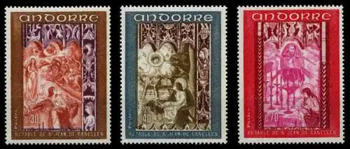 ANDORRA (FRANZ. POST) 1969 Nr 218-220 postfrisch S009216