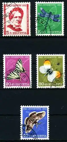 SCHWEIZ PRO JUVENTUTE Nr 561-565 gestempelt 4C9A52