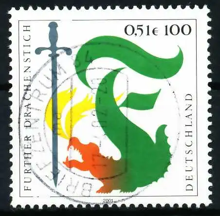BRD 2001 Nr 2207 zentrisch gestempelt 648A46