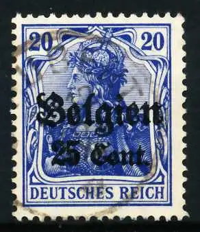 BES 1WK LP BELGIEN Nr 18a gestempelt 629CE6