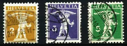 SCHWEIZ 1909 Nr 111I-113I gestempelt 4FA9D2