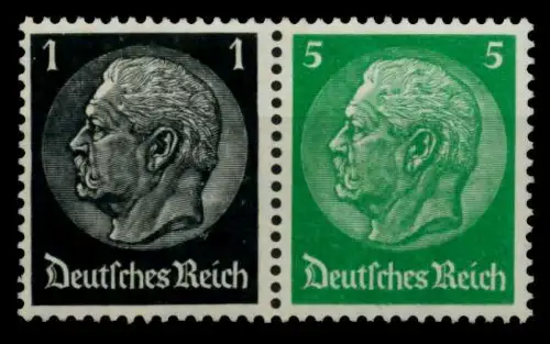 D-REICH ZUSAMMENDRUCK Nr W71 postfrisch WAAGR PAAR 7485F2