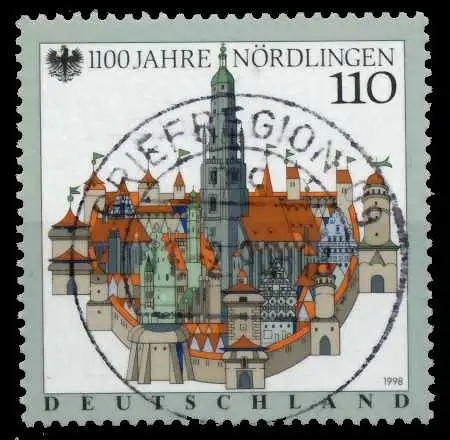 BRD 1998 Nr 1965 zentrisch gestempelt 6C53A2