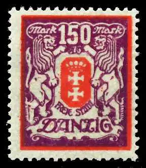DANZIG 1923 Nr 129Y postfrisch 4DF432