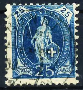 SCHWEIZ ST.HELV Nr 67Ca gestempelt 696CDE