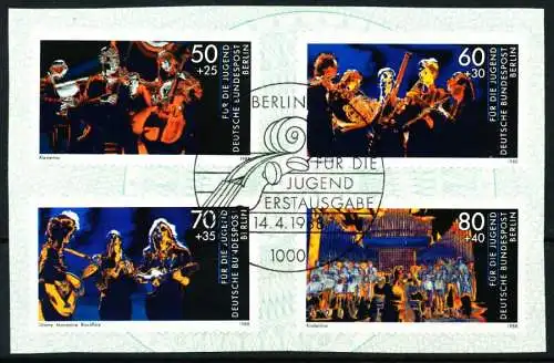 BERLIN 1988 Nr 807-810 gestempelt Briefst³ck zentrisch 62A19A