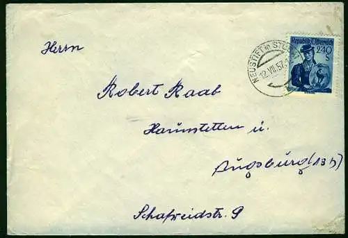 ÖSTERREICH DS TRACHTEN Nr 920IIya BRIEF EF 299A16
