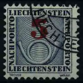 LIECHTENSTEIN PORTOMARKEN 1940 Nr 21 gestempelt 0DED36