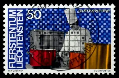 LIECHTENSTEIN 1984 Nr 854 zentrisch gestempelt 6E687A