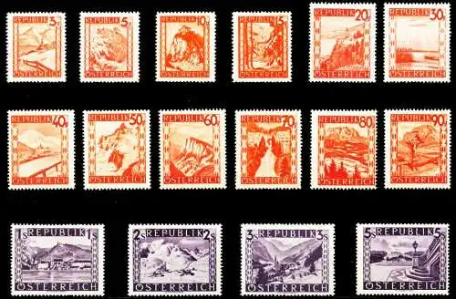 ÖSTERREICH 1947 Nr 838-853 postfrisch 4F2D32