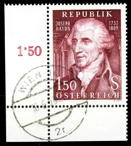 ÖSTERREICH 1959 Nr 1066 zentrisch gestempelt ECKE-ULI 2F75A2