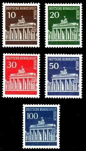 BERLIN DS BRAND. TOR Nr 286-290 postfrisch S5950CA