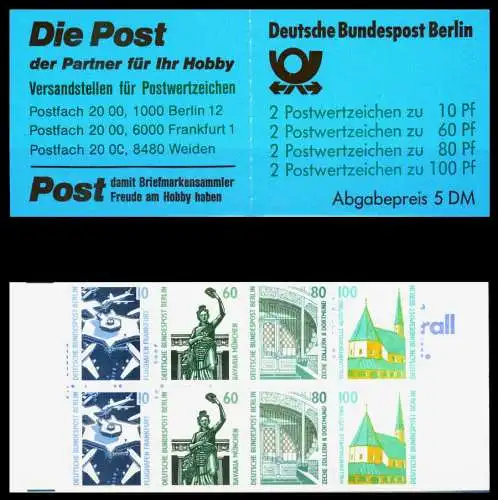 BERLIN MARKENHEFTCHEN Nr MH 15oZ postfrisch S511B66