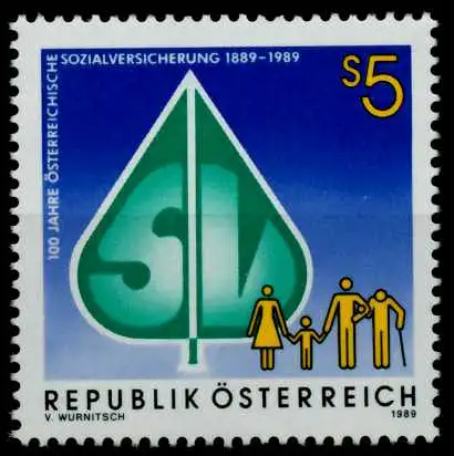 ÖSTERREICH 1989 Nr 1965 postfrisch S597D6A