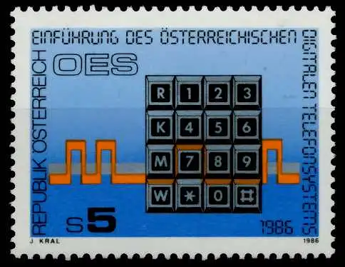 ÖSTERREICH 1986 Nr 1838 postfrisch S597E9A